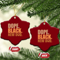 Proud Black New Dad Ceramic Ornament African American Fathers Day Gift