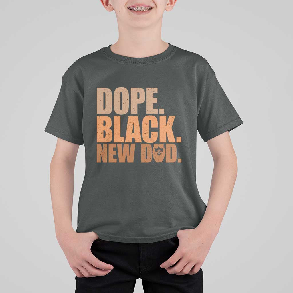 Proud Black New Dad T Shirt For Kid African American Fathers Day Gift