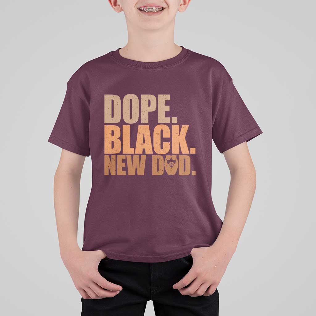 Proud Black New Dad T Shirt For Kid African American Fathers Day Gift