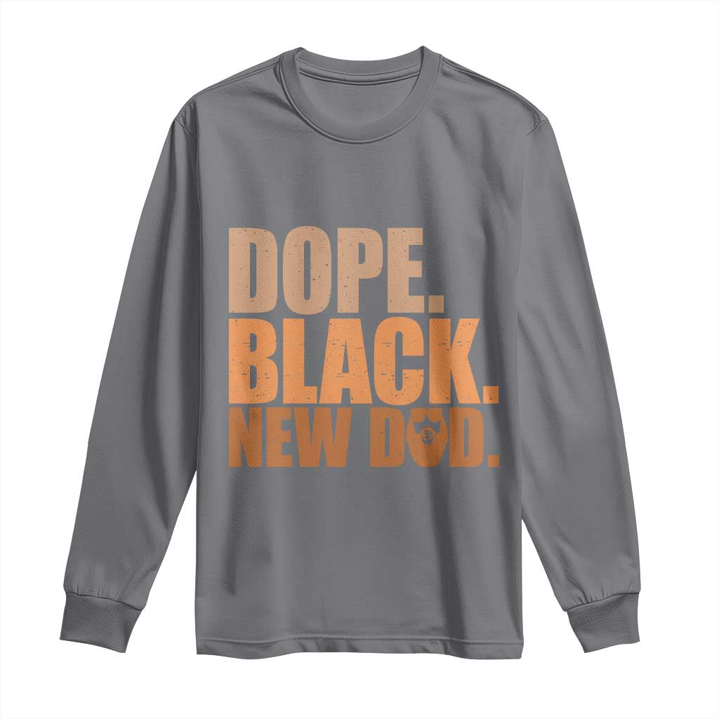 Proud Black New Dad Long Sleeve Shirt African American Fathers Day Gift