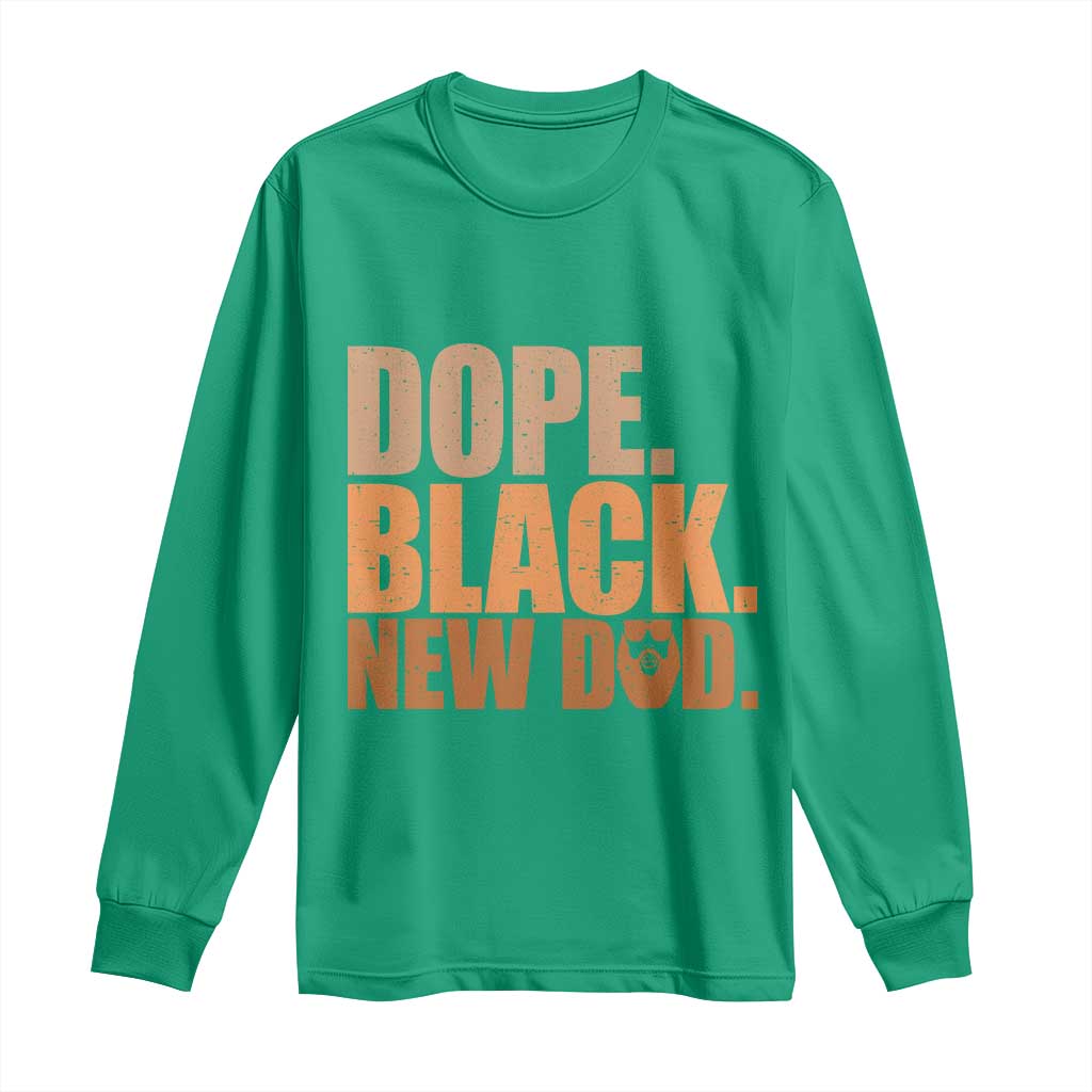 Proud Black New Dad Long Sleeve Shirt African American Fathers Day Gift