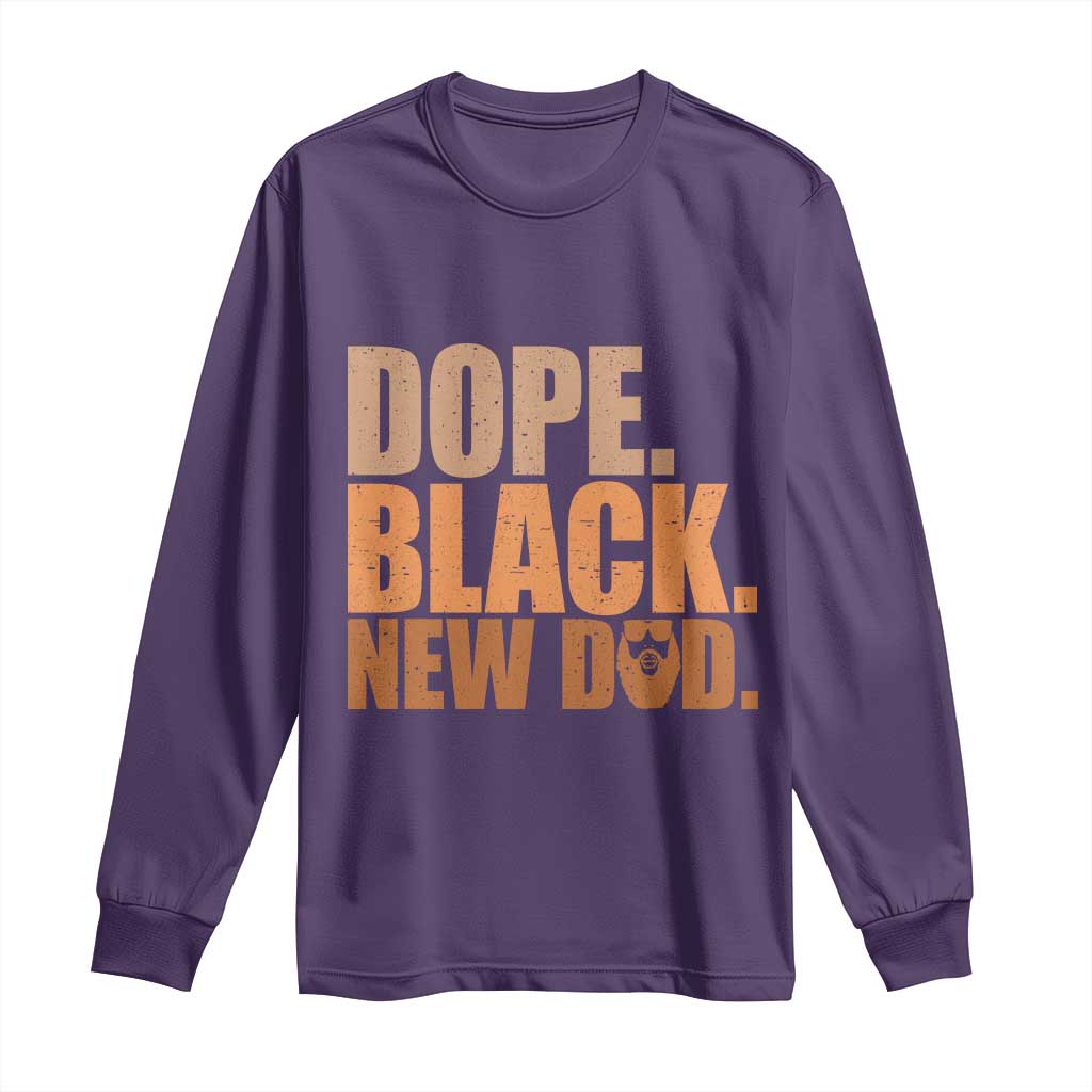 Proud Black New Dad Long Sleeve Shirt African American Fathers Day Gift