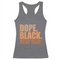 Proud Black New Dad Racerback Tank Top African American Fathers Day Gift