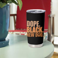 Proud Black New Dad Tumbler Cup African American Fathers Day Gift