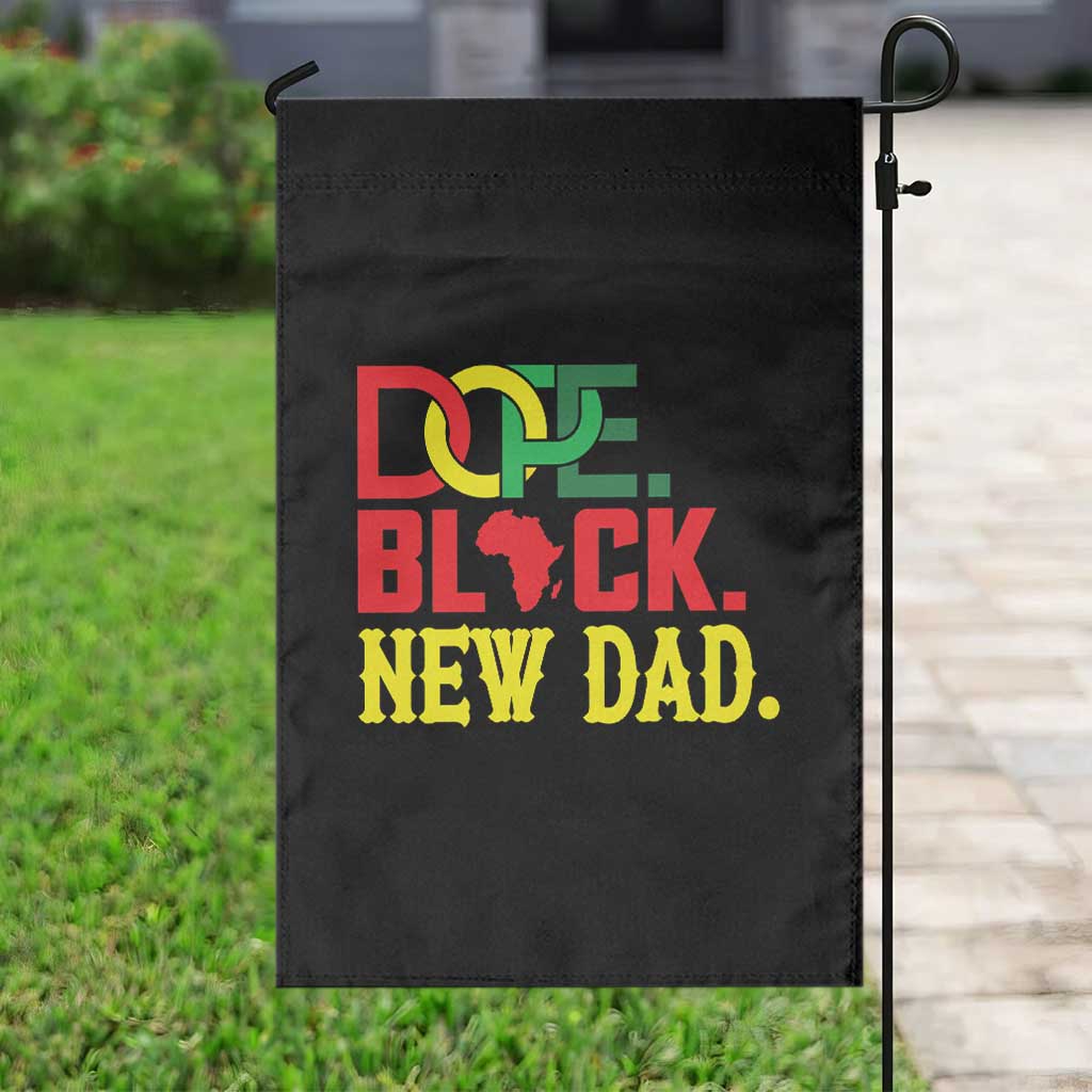 First Father's Day African American Dad Garden Flag New Dad Gift