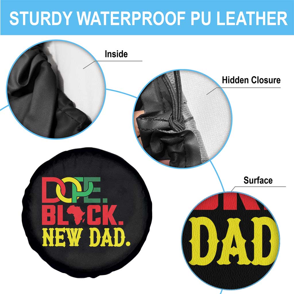 First Father's Day African American Dad Spare Tire Cover New Dad Gift
