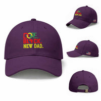First Father's Day African American Dad Baseball Cap New Dad Gift