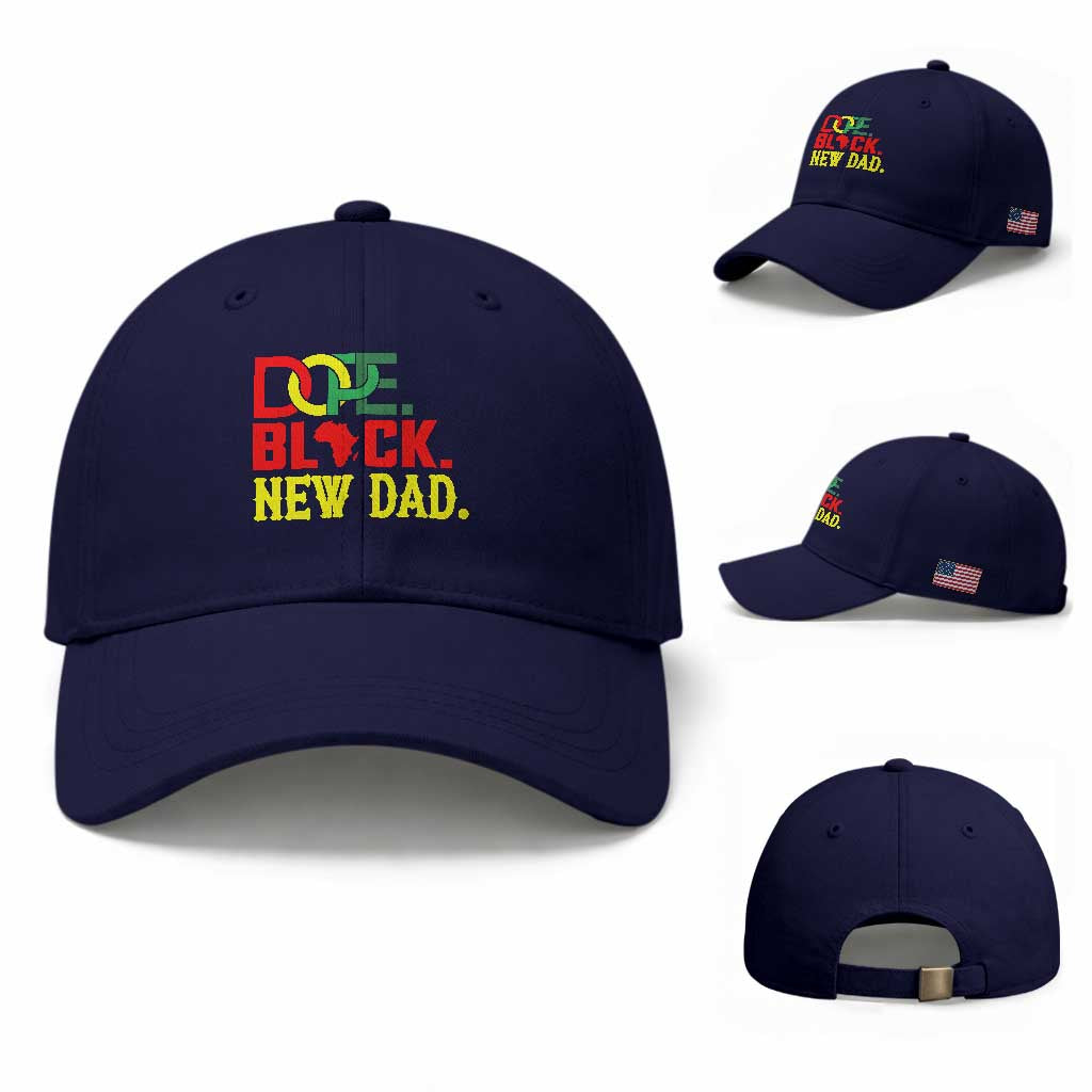 First Father's Day African American Dad Baseball Cap New Dad Gift