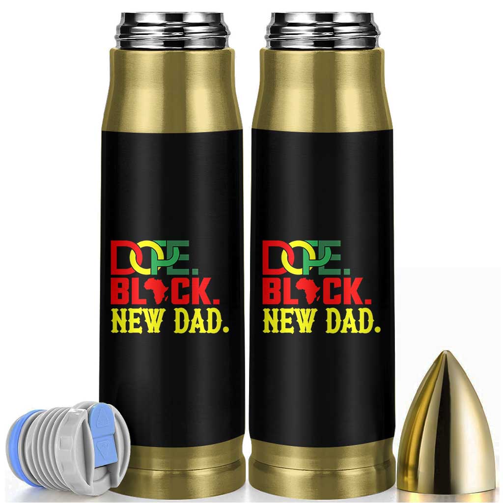 First Father's Day African American Dad Bullet Tumbler New Dad Gift