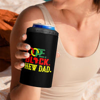 First Father's Day African American Dad 4 in 1 Can Cooler Tumbler New Dad Gift