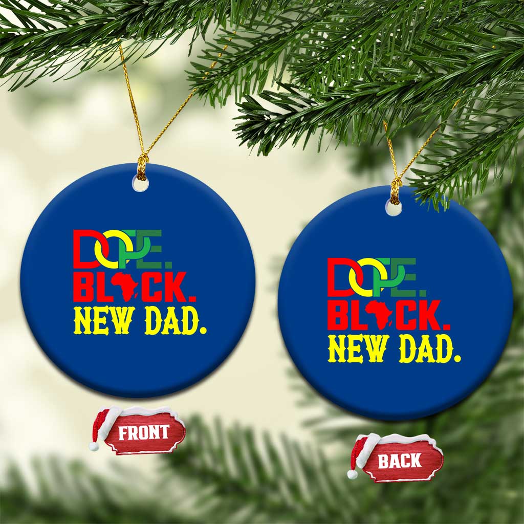 First Father's Day African American Dad Ceramic Ornament New Dad Gift