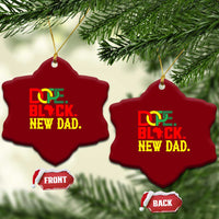 First Father's Day African American Dad Ceramic Ornament New Dad Gift