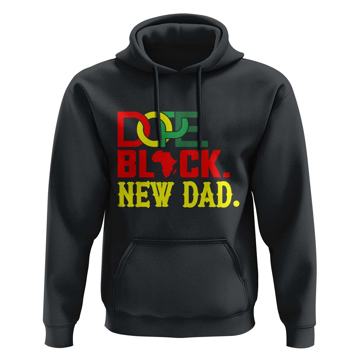 First Father's Day African American Dad Hoodie New Dad Gift