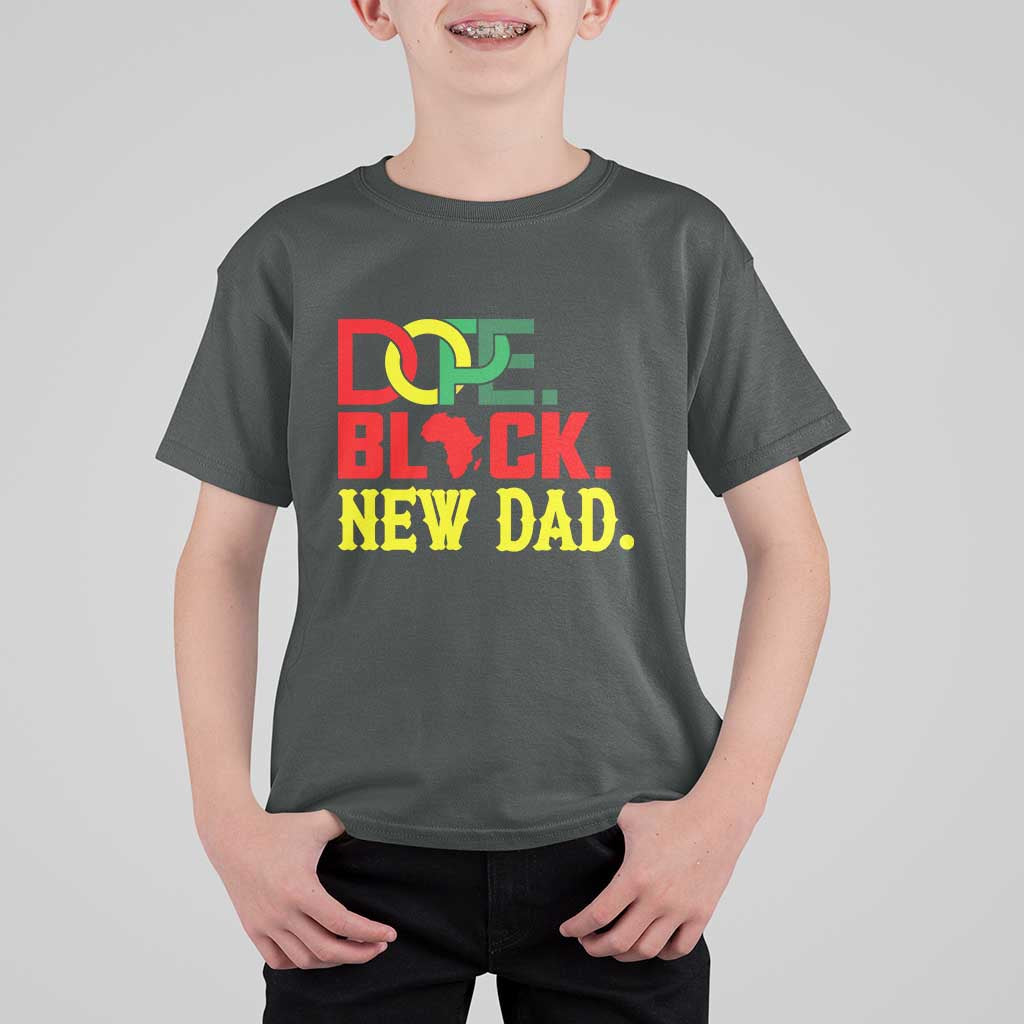 First Father's Day African American Dad T Shirt For Kid New Dad Gift