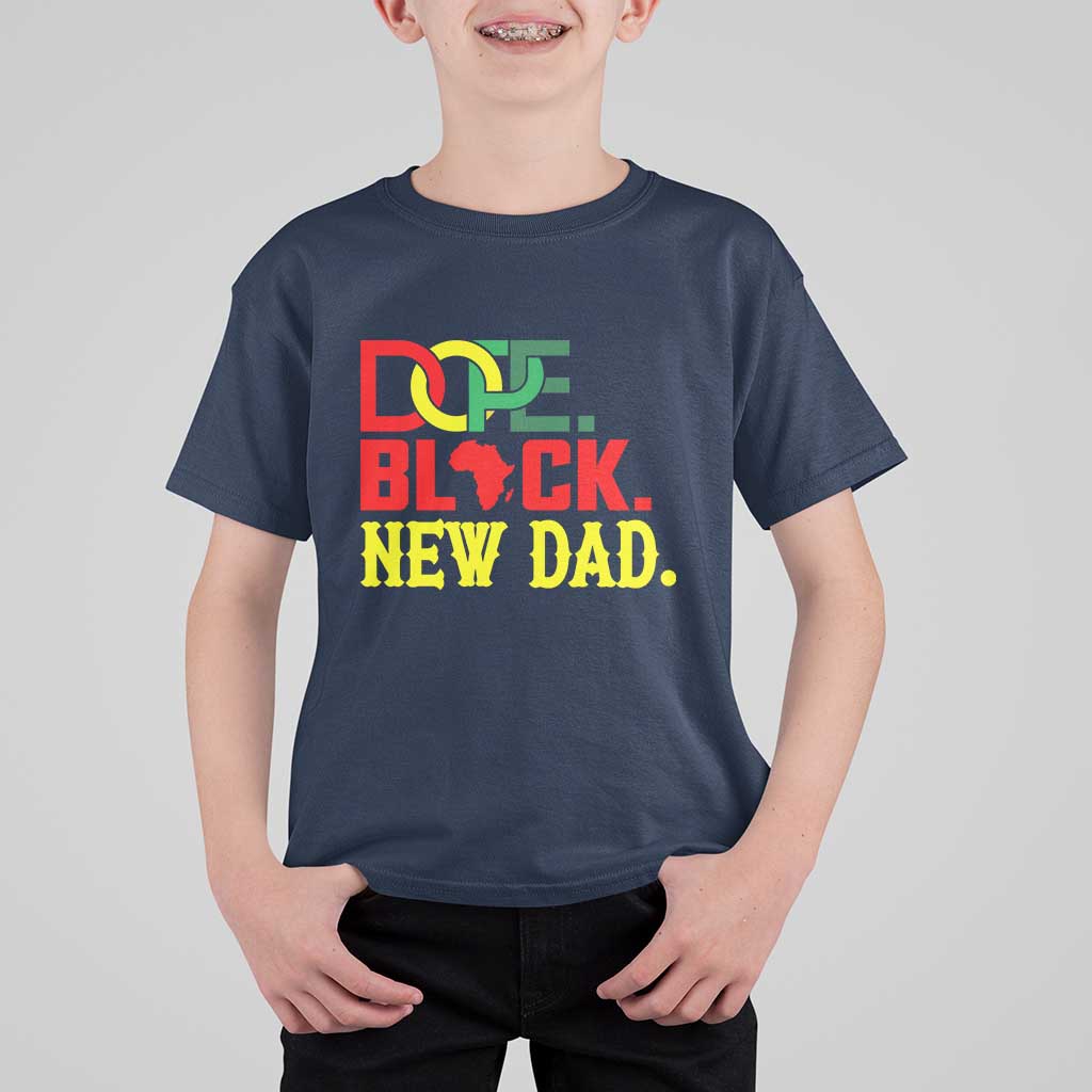 First Father's Day African American Dad T Shirt For Kid New Dad Gift