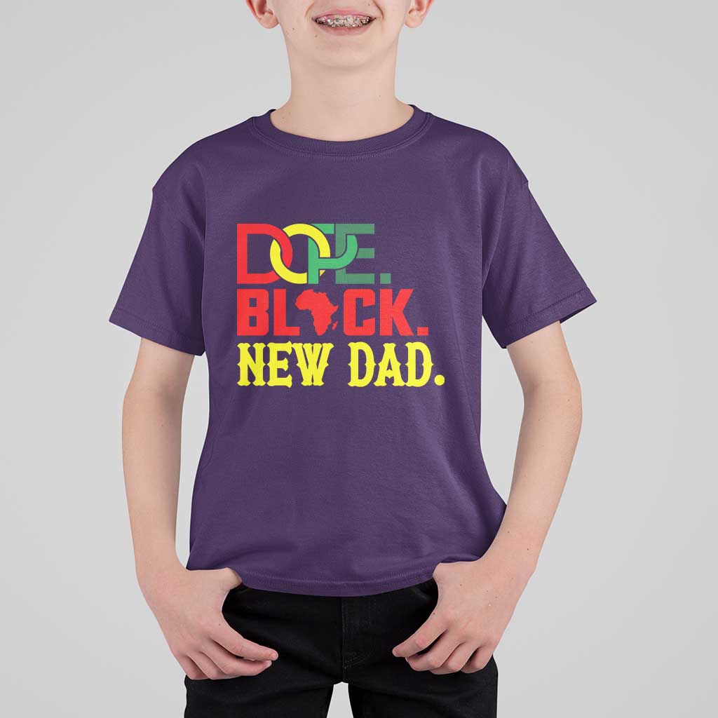 First Father's Day African American Dad T Shirt For Kid New Dad Gift