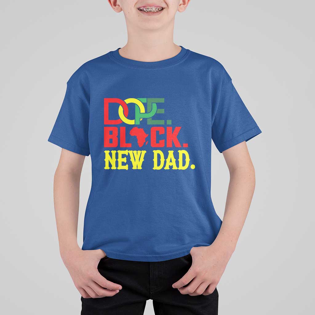 First Father's Day African American Dad T Shirt For Kid New Dad Gift