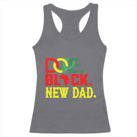 First Father's Day African American Dad Racerback Tank Top New Dad Gift