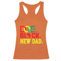 First Father's Day African American Dad Racerback Tank Top New Dad Gift