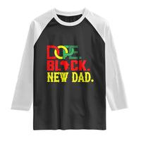 First Father's Day African American Dad Raglan Shirt New Dad Gift