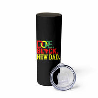First Father's Day African American Dad Skinny Tumbler New Dad Gift