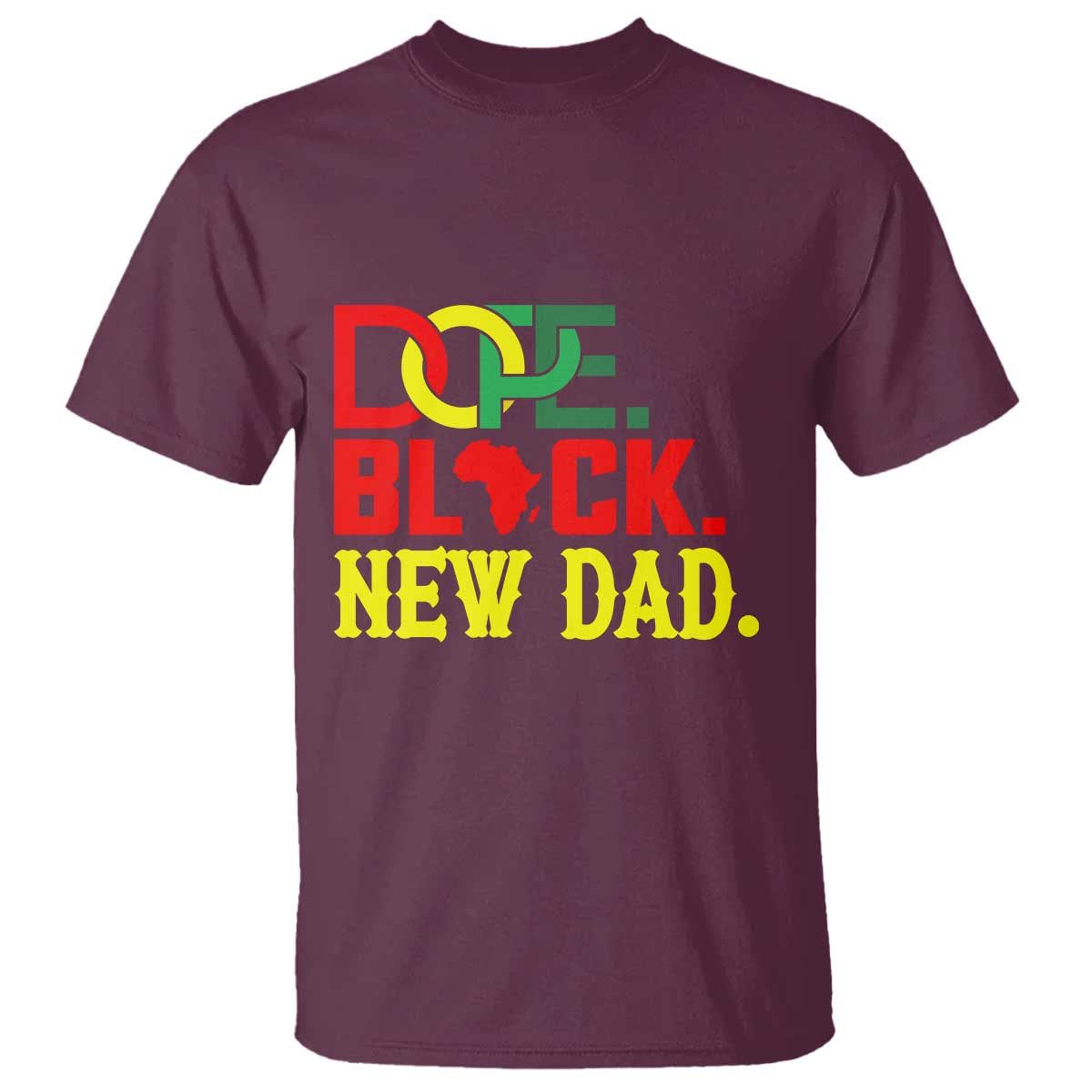 First Father's Day African American Dad T Shirt New Dad Gift