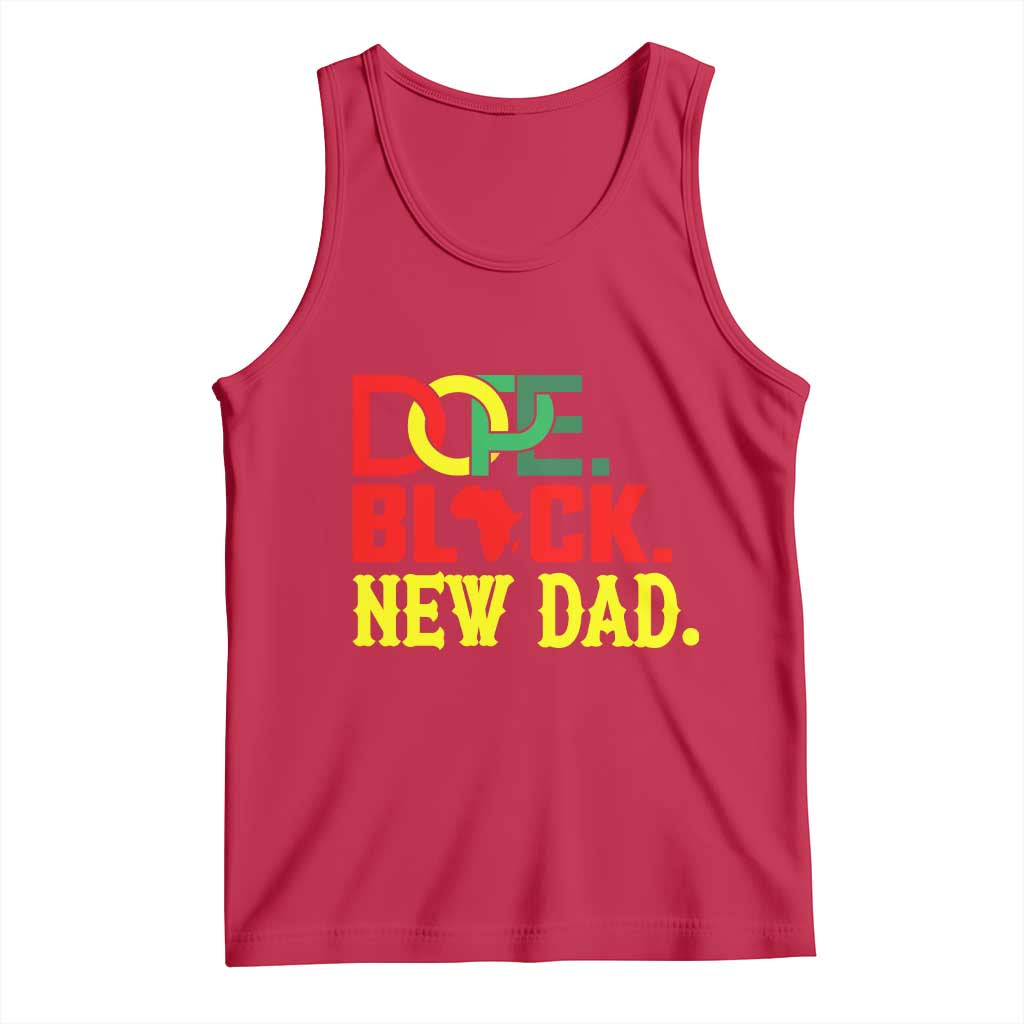 First Father's Day African American Dad Tank Top New Dad Gift