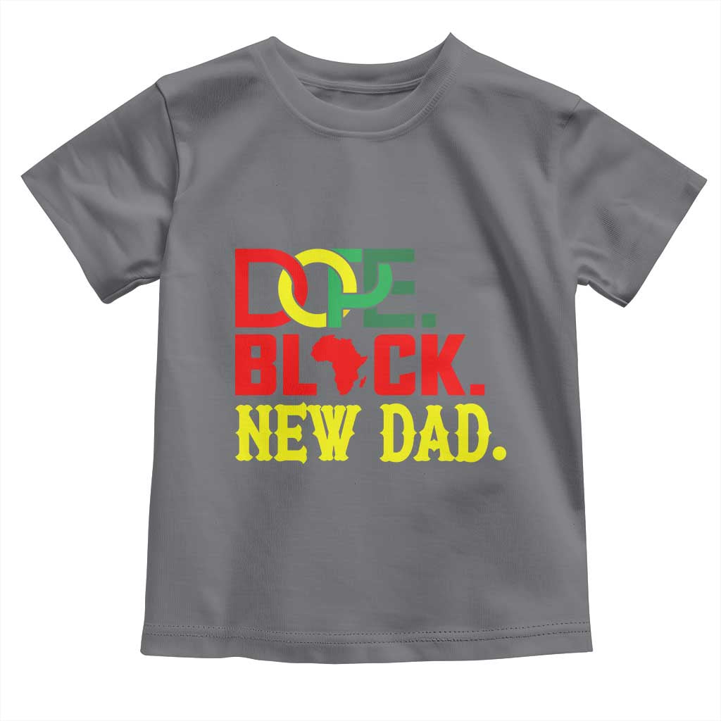 First Father's Day African American Dad Toddler T Shirt New Dad Gift