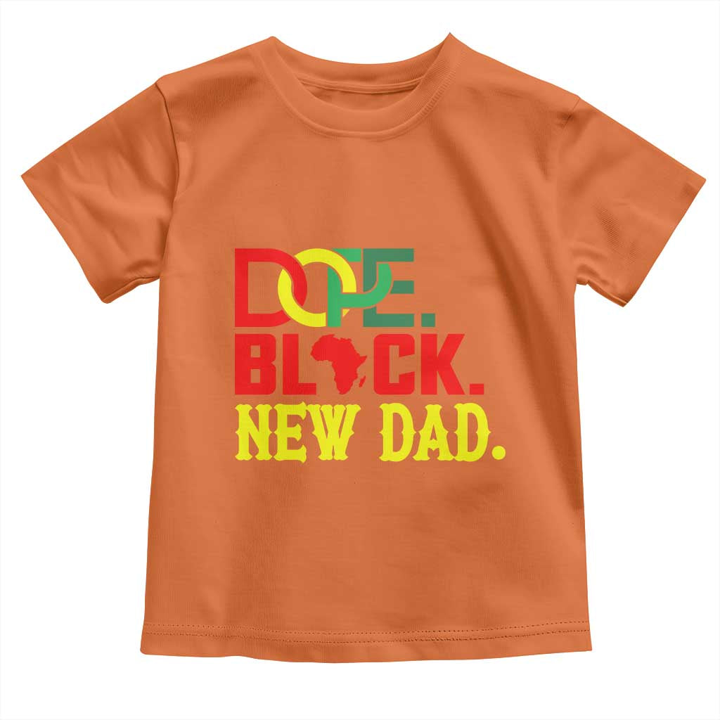 First Father's Day African American Dad Toddler T Shirt New Dad Gift