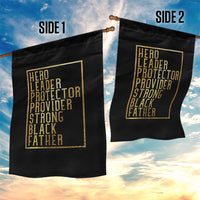 Strong Black Father Garden Flag Hero Leader Provider Protector Gift