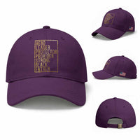 Strong Black Father Baseball Cap Hero Leader Provider Protector Gift