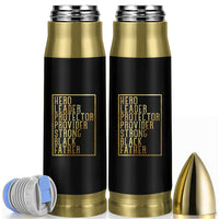 Strong Black Father Bullet Tumbler Hero Leader Provider Protector Gift