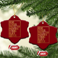 Strong Black Father Ceramic Ornament Hero Leader Provider Protector Gift