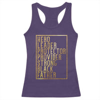 Strong Black Father Racerback Tank Top Hero Leader Provider Protector Gift