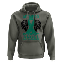 Liver Cancer Awareness Memorial Gift Hoodie My Hero Is Now My Angel