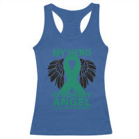 Liver Cancer Awareness Memorial Gift Racerback Tank Top My Hero Is Now My Angel