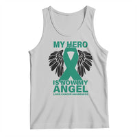 Liver Cancer Awareness Memorial Gift Tank Top My Hero Is Now My Angel