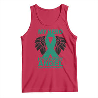 Liver Cancer Awareness Memorial Gift Tank Top My Hero Is Now My Angel