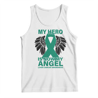 Liver Cancer Awareness Memorial Gift Tank Top My Hero Is Now My Angel