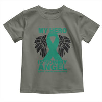 Liver Cancer Awareness Memorial Gift Toddler T Shirt My Hero Is Now My Angel