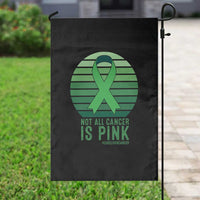 Liver Cancer Awareness Garden Flag Not All Cancer Is Pink Ribbon Support Gift