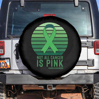Liver Cancer Awareness Spare Tire Cover Not All Cancer Is Pink Ribbon Support Gift