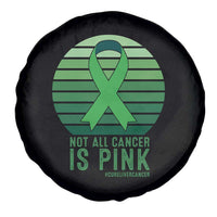 Liver Cancer Awareness Spare Tire Cover Not All Cancer Is Pink Ribbon Support Gift