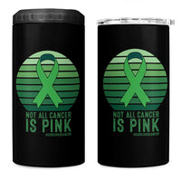 Liver Cancer Awareness 4 in 1 Can Cooler Tumbler Not All Cancer Is Pink Ribbon Support Gift