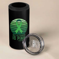 Liver Cancer Awareness 4 in 1 Can Cooler Tumbler Not All Cancer Is Pink Ribbon Support Gift