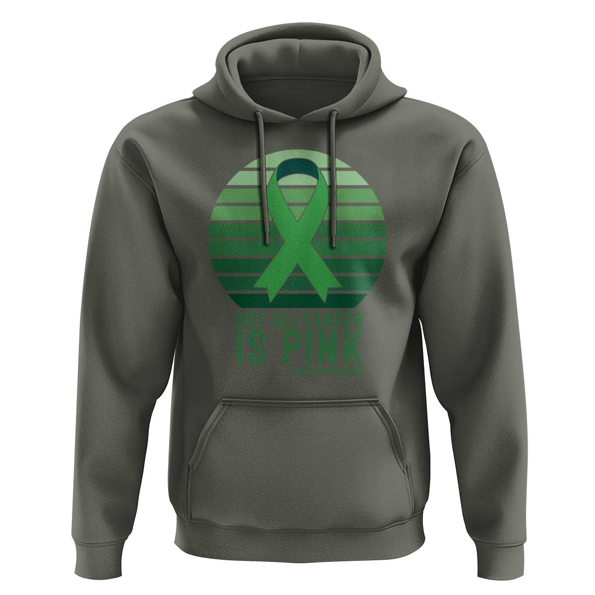 Liver Cancer Awareness Hoodie Not All Cancer Is Pink Ribbon Support Gift