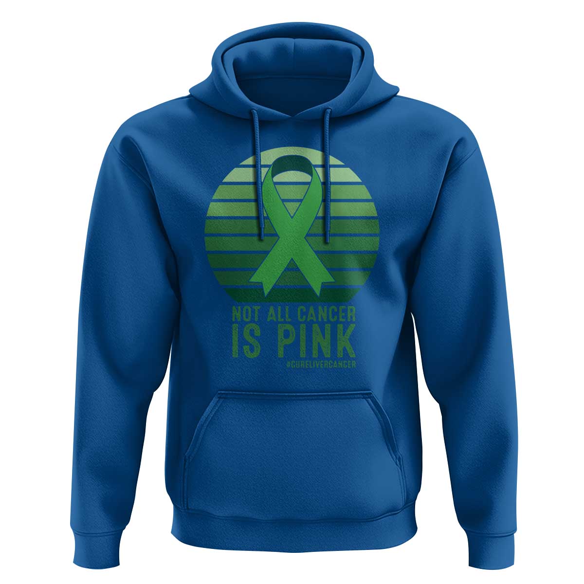 Liver Cancer Awareness Hoodie Not All Cancer Is Pink Ribbon Support Gift