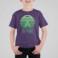 Liver Cancer Awareness T Shirt For Kid Not All Cancer Is Pink Ribbon Support Gift
