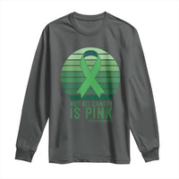 Liver Cancer Awareness Long Sleeve Shirt Not All Cancer Is Pink Ribbon Support Gift