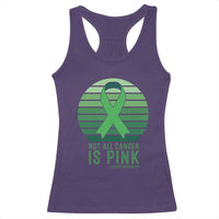 Liver Cancer Awareness Racerback Tank Top Not All Cancer Is Pink Ribbon Support Gift